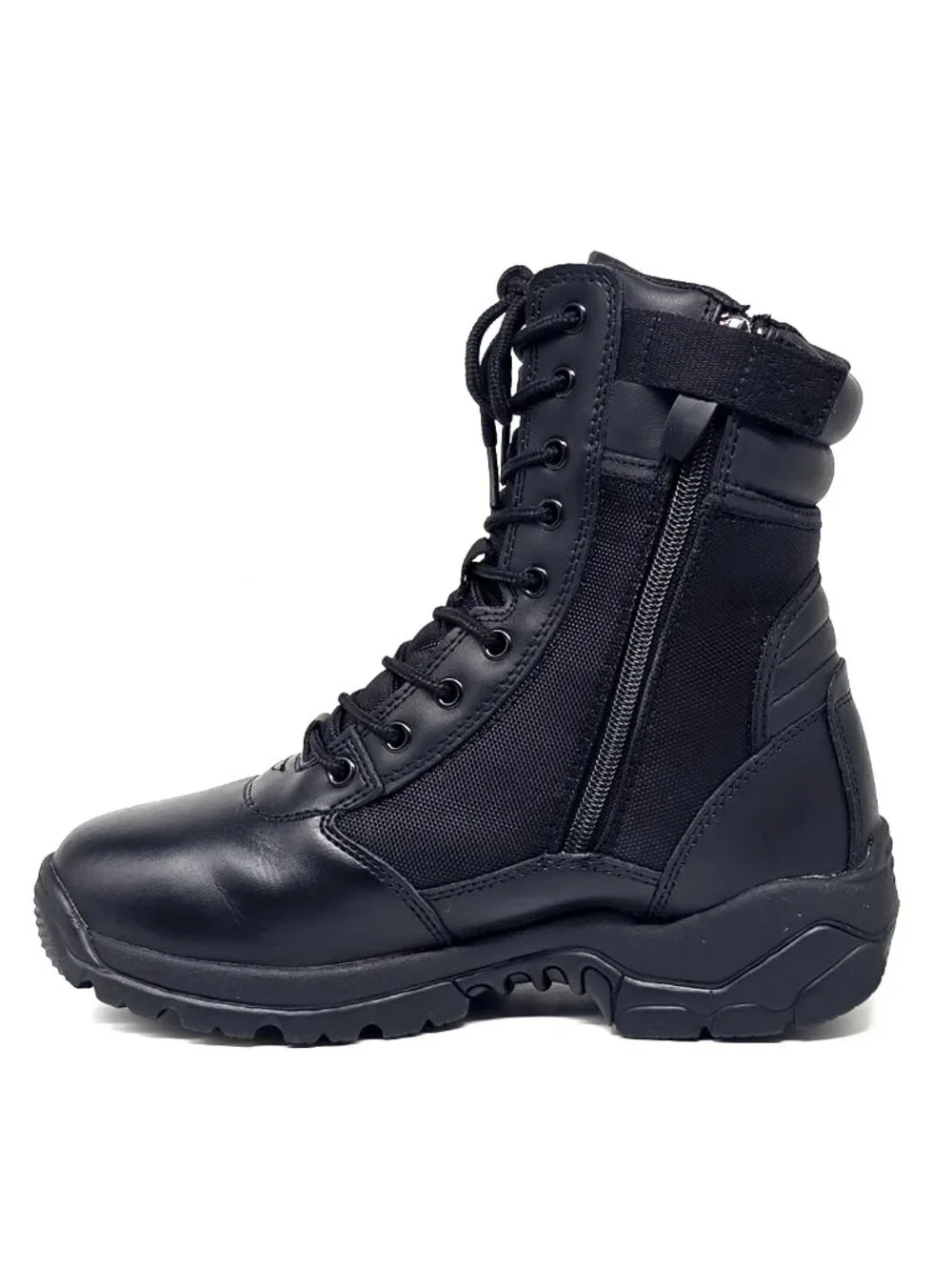 LA Police Gear LAPG Core Combat Boot Black Zipper Tactical Boots Men’s Size 7R